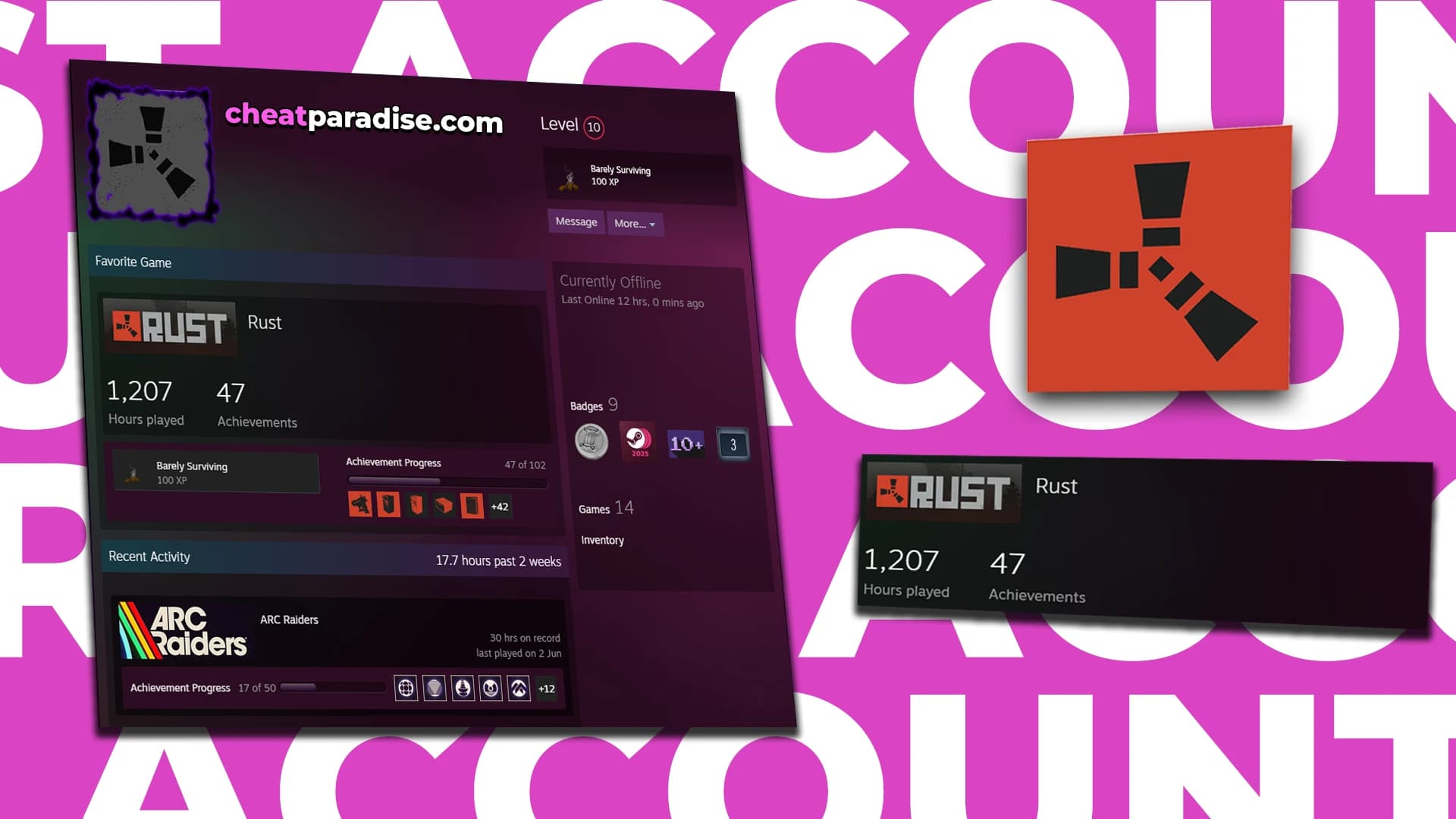 Rust Full Access Account